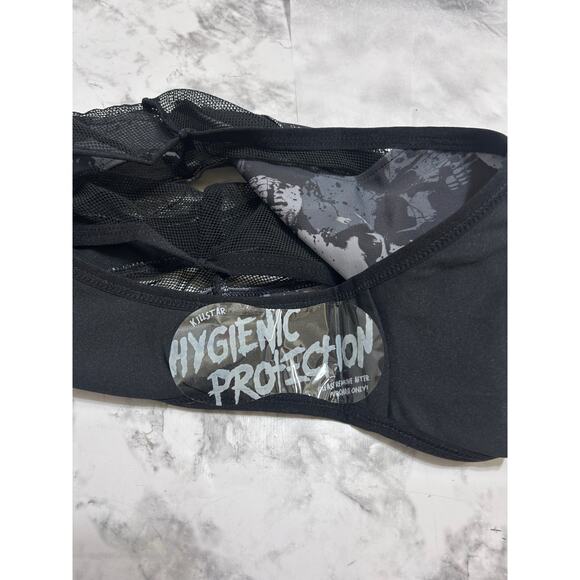 Killstar Tomb Lagoon Bikini Set XS Black Skull Gothic Pinup Vampy Rockabilly Emo - Picture 6 of 11